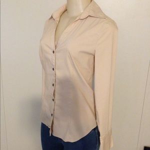 Express Design Studio Women's Beige Career Blouse